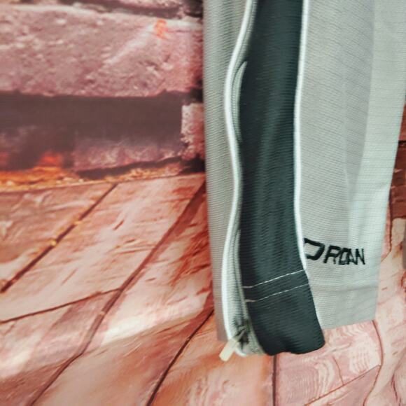 Jordan Track Pants Large Gray Straight Elastic Waist Drawstring Ankle Zip - Picture 6 of 9